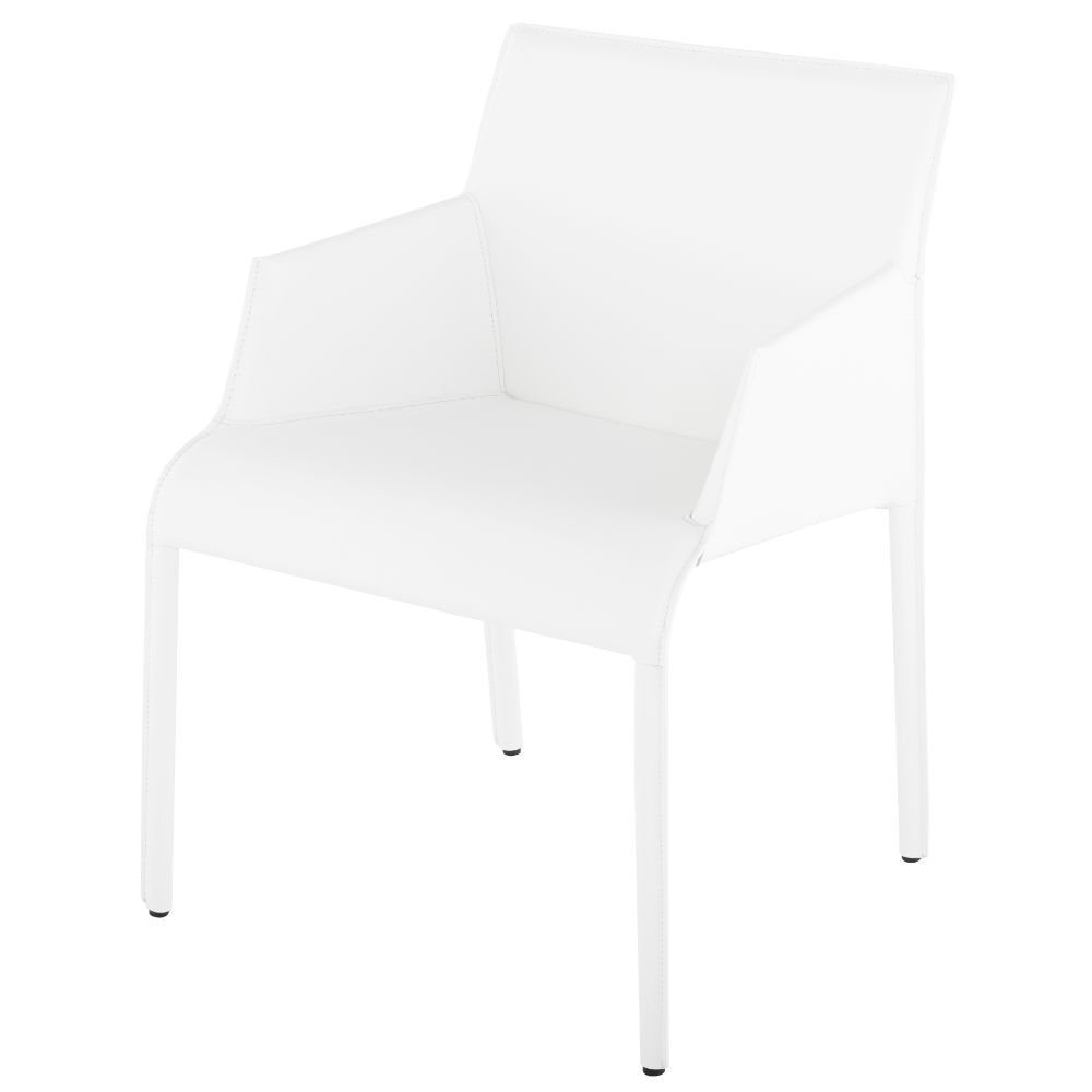 Nuevo HGND220 DELPHINE DINING CHAIR in WHITE